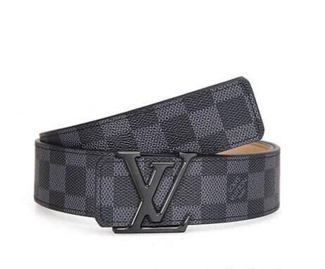 cintura louis vuitton quadretti e cuoio con fibbia